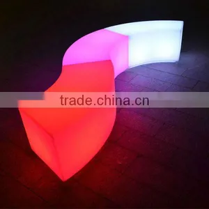 Square Color Changing White Cube Stool thumbnail-1