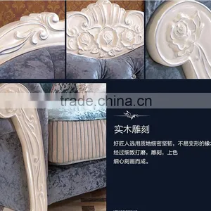 M09 Living Room Furniture L Shaped Luxury Fabric Sofa thumbnail-5