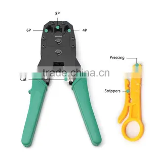 RJ45 Network Cable Pipe Plier Plumbing AC Hose Crimping Tool thumbnail-2