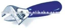 Short-handle Chromed Adjustable Wrench With Soft Grip Handle(wrench,adjustable Wrench,hand Tool) thumbnail-1