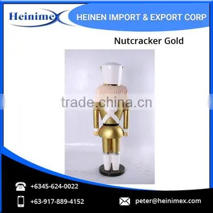 Decorative Nutcracker Gold Statue - Perfect Gift Option thumbnail-2
