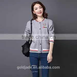 New Fashional Wholesale Blank Softshell Ski Jacket Womens Cotton Baseball Jacket thumbnail-3