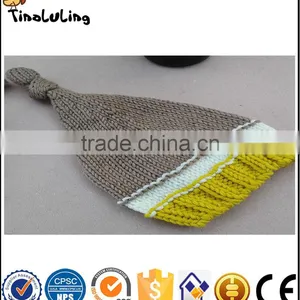 NPT65 Tinaluling 100% Woolen Gray and Yellow 2 Pcs Newborn Photography Props for Baby thumbnail-3