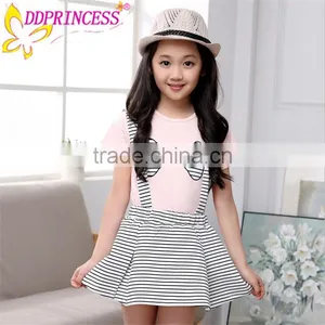 Wholesales Large Stock Fashion Two-piece Kids Suits Shirt Suit for Girl thumbnail-1
