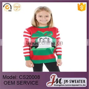 2016 New Girl's Penguins Christmas Sweater thumbnail-1