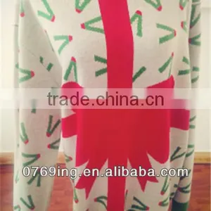 Beautiful Knit Sweater,Ladies Fashion Knitting Cotton Sweater thumbnail-1
