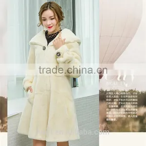 Professional Winter Warm Fur Jacket Women Genuine Leather Real Whole Rabbit Fur Coat Lady Natural Rabbit Fur Overcoat thumbnail-3