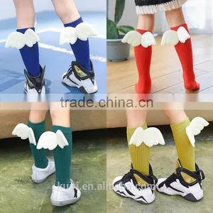 1-10Y Children Creative High Socks Manual Sewing Wings Socks Kids Boys Girls Socks Leg Warmers Children Clothing Accessory thumbnail-1