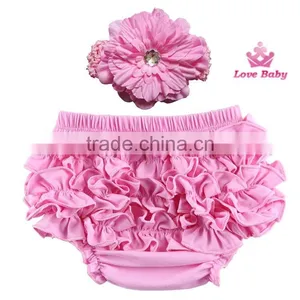 Princess Baby Girls Cute Bloomers Ruffle PP Pants Shorts Bow Nappy Diaper Cover 1-3Y LBS5052508 thumbnail-2