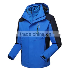 Men's Blue Thick Outstanding Softshell Jacket With Low Price thumbnail-1