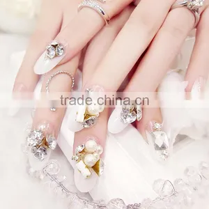Self-adhesive Nails Glitter Tips With Glue Rhinestone Nails thumbnail-1