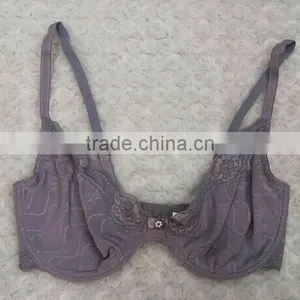 Solid Color Fancy Sexy Fat Women Wholesale Plus Size Bras in High Quality thumbnail-3