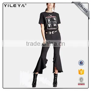 Ruffles Fashion Stain Pants for Lady thumbnail-1