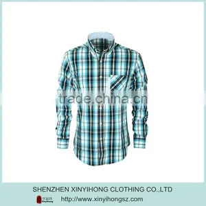 Hot Selling Checked Cotton International Branded Mens Casual Shirts thumbnail-1