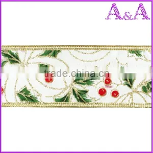 2016 Fashion Cheap Fancy Christmas Ribbon Plaid Ribbon thumbnail-1
