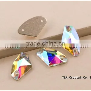 Teardrop Crystal AB Color Sew on Stones for Wedding Clothing thumbnail-5