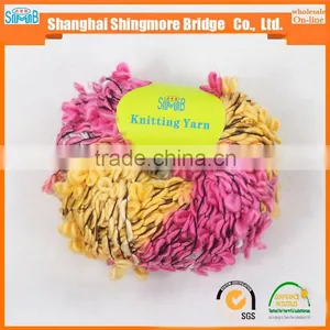 China Fancy Yarn Manufacturer Cheap Wholesale High Quality Acrylic Polyester Blended Flower Yarn for Knitting Scarf thumbnail-3