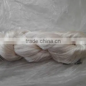 Raw White Viscose Rayon Embroidery Thread in Hank thumbnail-1