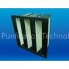 Low Initial Resistance Multi V Bank Rigid Filter, Glass Fibre Paper Mini Hepa Filter thumbnail-1