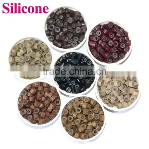Wholesale Cheap Hair Extension Tool Nano Ring Silicone Beads For Making Micro Ring Hair Extension thumbnail-1