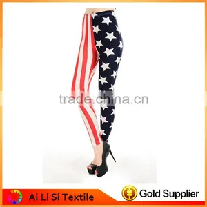 Woman Digital Printed Sexy Tight Legging Woman USA Flag Leggings thumbnail-2