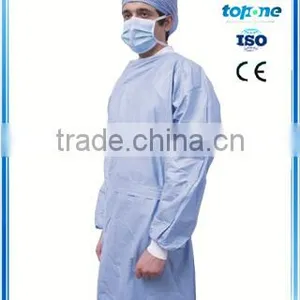Eco-friendly Yellow Lab Coat, Disposable Lab Coat, Surgical Gown thumbnail-3