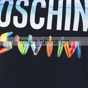 Custom Short Sleeve Cotton Black Printed T-Shirts For Women,Top Quality Silk Printing Womens Black T-Shirts Clothes thumbnail-6