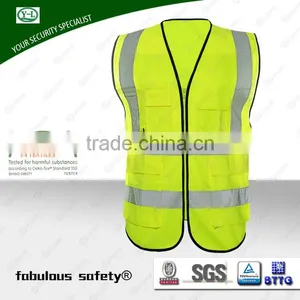 Wholesale High Quality EN471 Reflective Safety Fluorescent High Visibility Vest thumbnail-1
