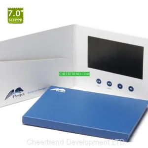 Modern Design 7 Inch Lcd Video Booklet Video Greeting Booklet Business Card thumbnail-5