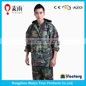Maiyu Army Camo PVC Raincoat Rainsuit Military Raincoat thumbnail-4