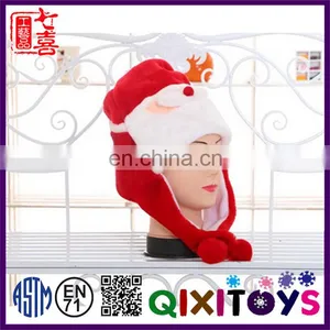 Hot Selling Funny Christmas Hat Customized Animal Head Plush Hats Interesting Christmas Ornaments Ideas thumbnail-5