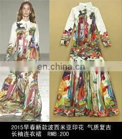 2015 Bohemian Skirt Long Skirts Fashion Dress Maxi Skirt Fashion Dress Key Lime Gypsy Skirts thumbnail-1
