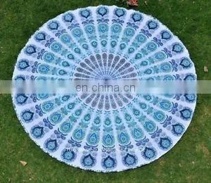 Indian Round Mandala Tapestry Wall Hanging Beach Throw Towel Yoga Mat Tapestries thumbnail-1