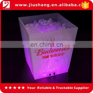 Custom New Design Colorful Led Square Ice Bucket for Bar Using thumbnail-1