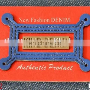 Custom Embroidery PU Jeans Patch thumbnail-1