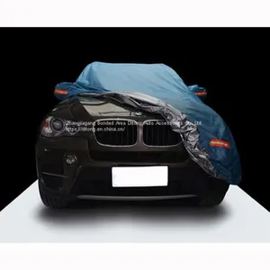 Sky Blue Color 190T Polyester Taffeta SUV Waterproof Car Covers thumbnail-1