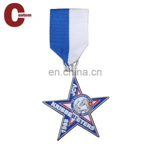 Souvenir Gifts Metal Custom Start Medallion With Ribbon thumbnail-1