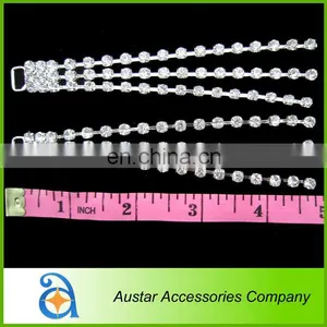 Loose Three Lines Rhinestone Connector Beads thumbnail-1