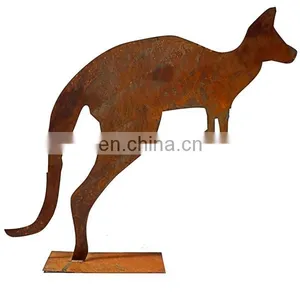 Realistic Corten Steel Animal Sculpture Craft thumbnail-3