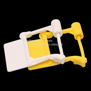 MA - PD 6024 Logo Serial Number Printed Shipping Airline Customer Security Tamper Proof Plastic Padlock Seal thumbnail-3