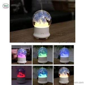 Eternal Immortal Flower Essential Oil Aroma Diffuser Humidifier Ultrasonic Aromatherapy 7 Color LED Night Light for Office Home thumbnail-2