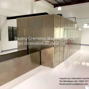 Cremation System Cremation Oven Fired by Natural Gas no Smoke Human Crematorium Incinerator Crematory Equipment thumbnail-1
