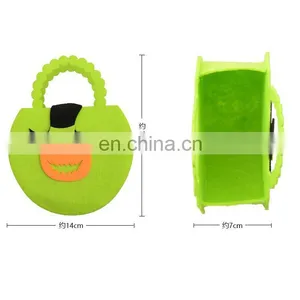 Hot Sale Felt Pumpkin Bag With Halloween Kid Gift thumbnail-3