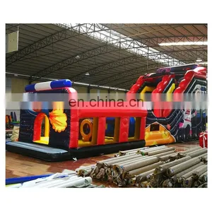 Beautiful Outdoor Kids Aerial Theme Inflatable Bounce House With Slide For Sale thumbnail-1