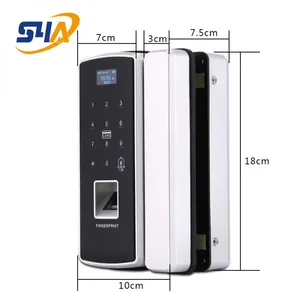 Factory Sell of Metal Fingerprint Access Control Machine Card Swipe Glass Door Password Lock thumbnail-3