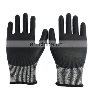 HPPE Knitted Cut Resistant Anti Knife Construction Grade Level 5 Processing Safety Work Glove thumbnail-5