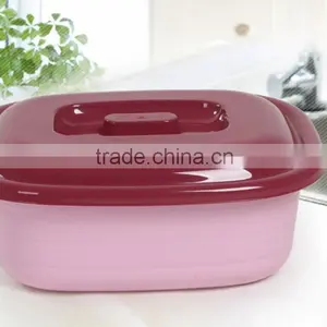 Popular Plastic Food Storage Container / Rectangular Basin With Cover thumbnail-2