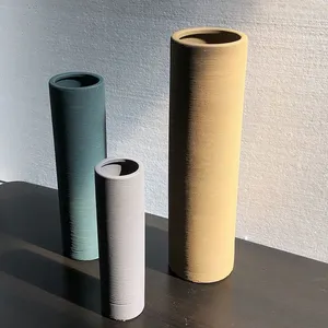 Retro Style Drawing Ceramic Vase, Softdecoration Vase For Living Room thumbnail-5