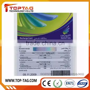 Injet Printing / CMYK Printing PVC Scratch Card , Paper Card thumbnail-3