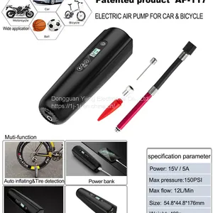 Free Custom Logo 150PSI Smart Portable Electric Wireless Mini Car Bike Tire Inflator Bicycle Air Pump thumbnail-5